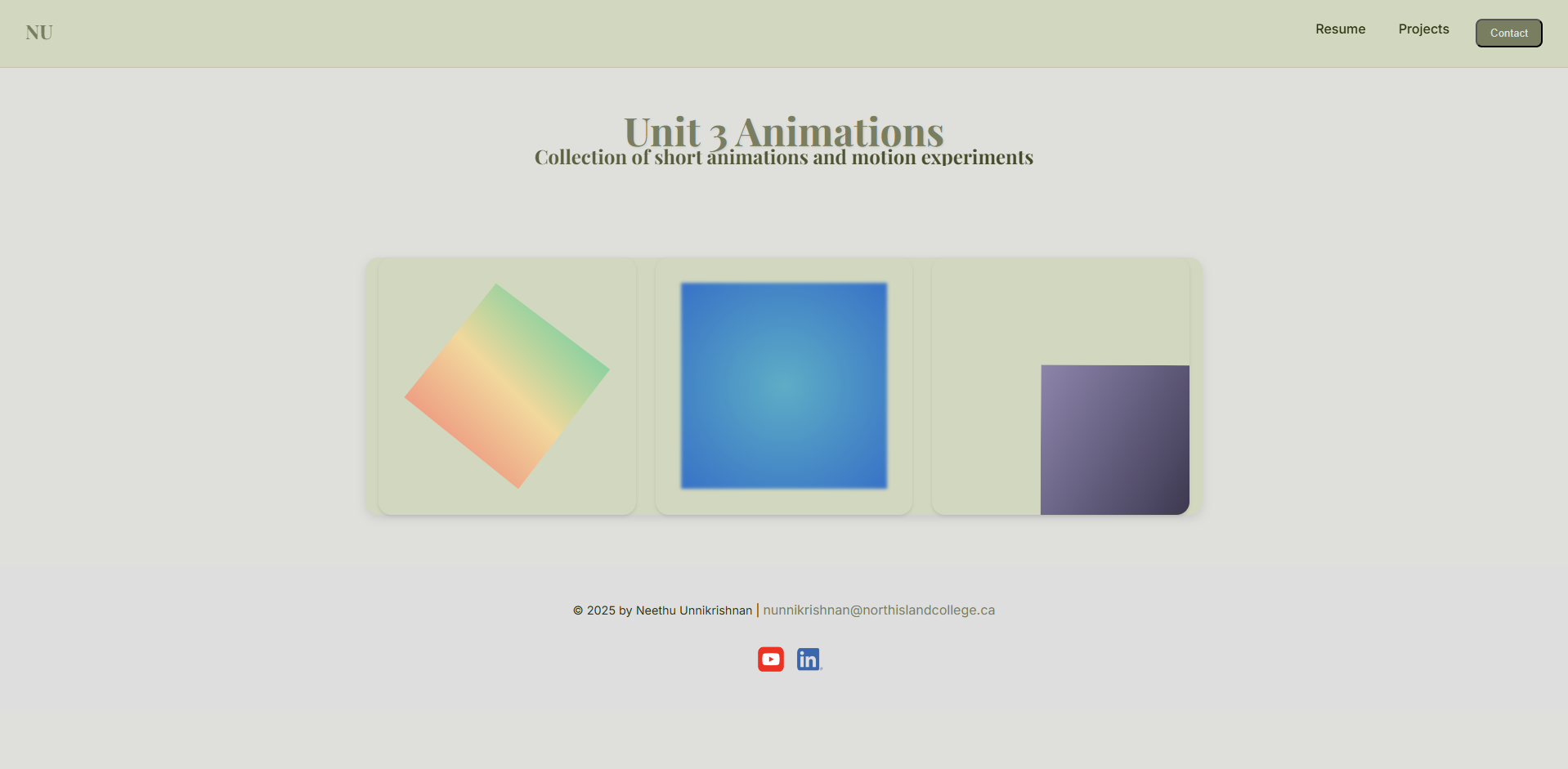 Unit 3 Animation Project